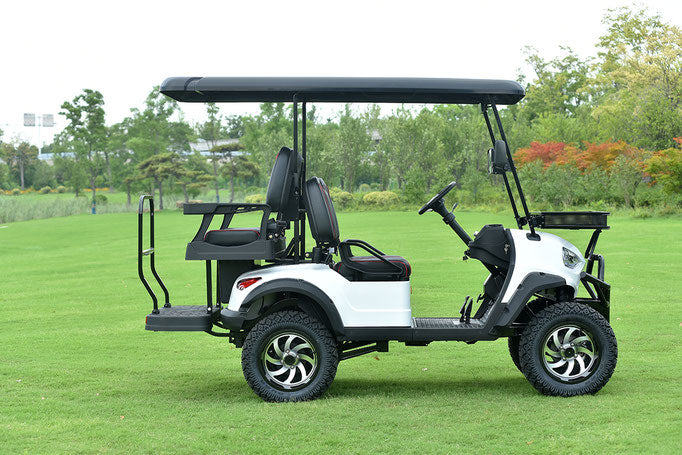 E-BOLT Electric Golf Cart – Backseat, Bluetooth, Windshield, Quiet Ride