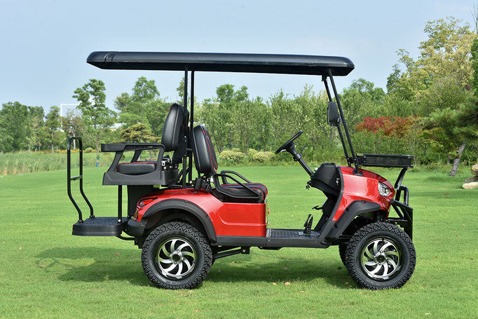 E-BOLT Electric Golf Cart – Backseat, Bluetooth, Windshield, Quiet Ride