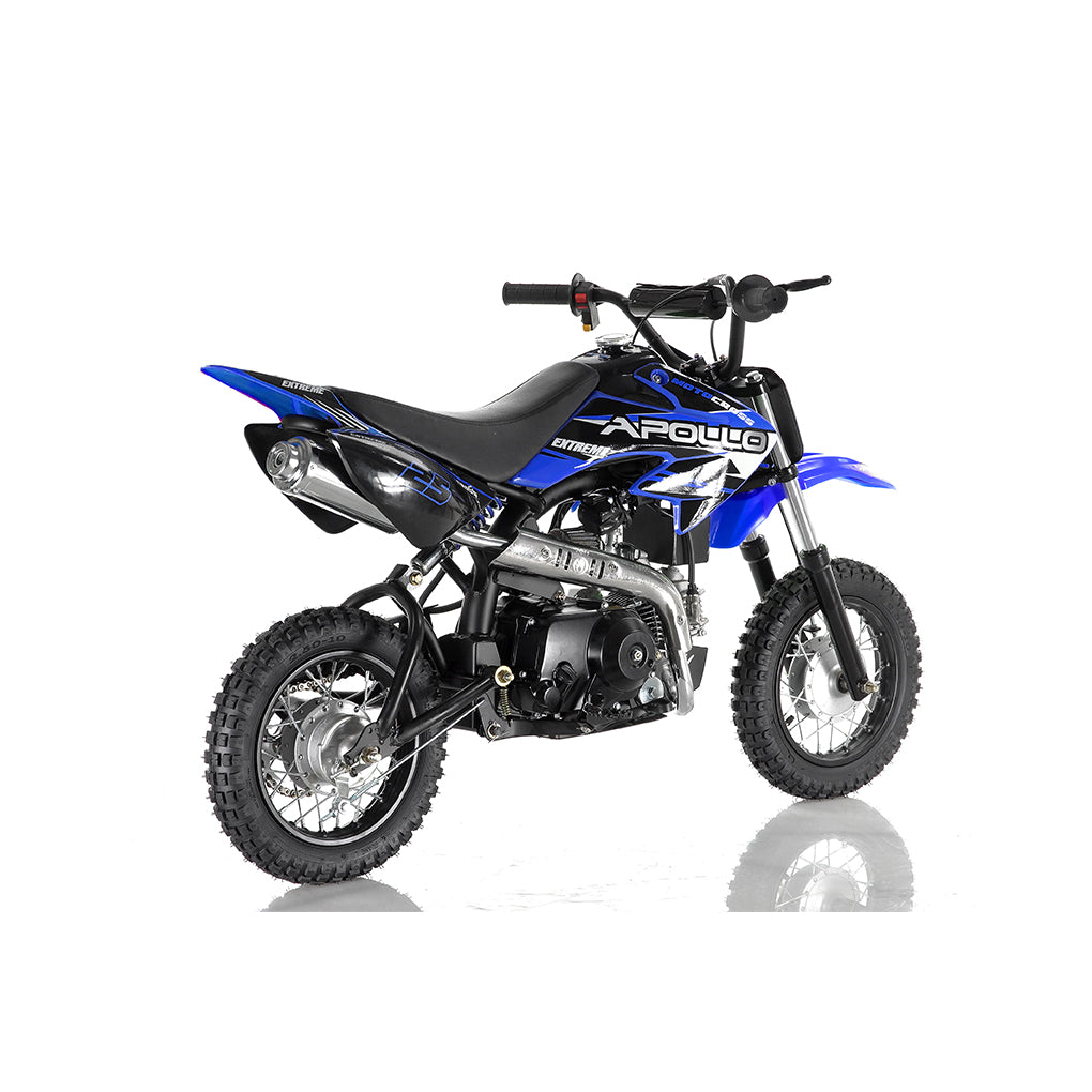 Apollo 70cc DB-25 Kids Dirt Bike – Fully Automatic with Electric Start & Training Wheels