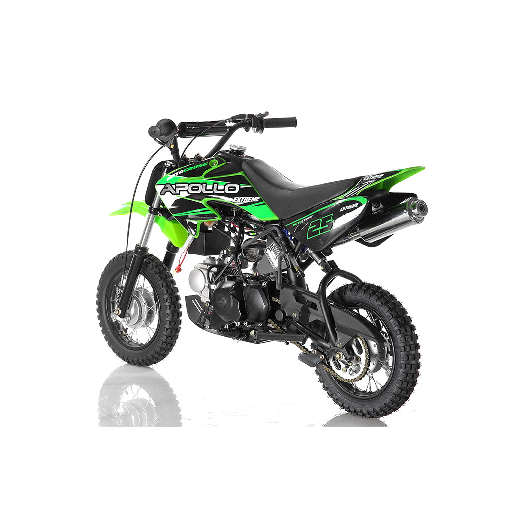 Apollo 70cc DB-25 Kids Dirt Bike – Fully Automatic with Electric Start & Training Wheels