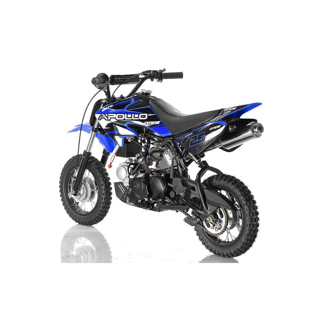 Apollo 70cc DB-25 Kids Dirt Bike – Fully Automatic with Electric Start & Training Wheels